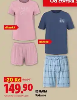 Lidl Esmara PYŽAMO nabídka