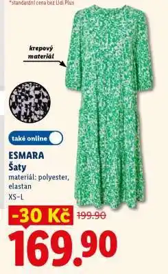 Lidl esmara ŠATY nabídka