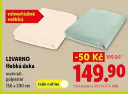 Lidl Livarno Hebká deka nabídka