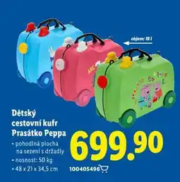 Lidl Dětský cestovní kufr Prasátko Peppa nabídka