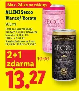Lidl ALLINI Secco bianco rosato nabídka