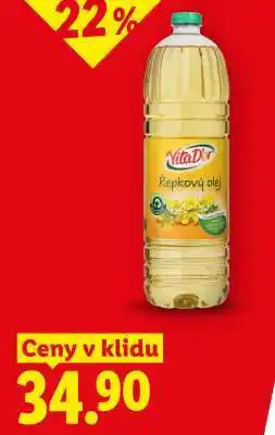 Lidl Vita D'or Řepkový olej nabídka