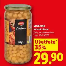 Lidl SOL&MAR Vařená cizrna nabídka