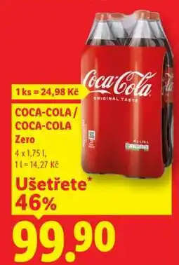 Lidl COCA-COLA, COCA-COLA ZERO nabídka