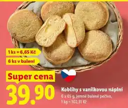 Lidl Koblihy s vanilkovou náplní nabídka
