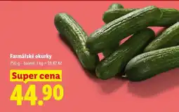 Lidl FARMÁŘSKÉ OKURKY nabídka
