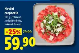 Lidl Hovězí carpaccio nabídka
