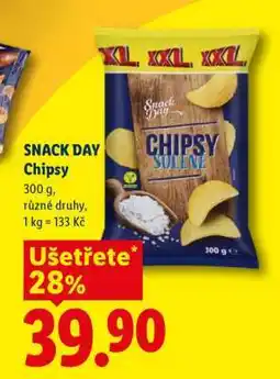 Lidl SNACK DAY Chipsy nabídka