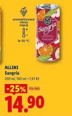 Lidl ALLINI Sangria nabídka