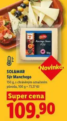 Lidl SOL&MAR Sýr Manchego nabídka