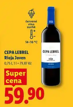 Lidl CEPA LEBREL Rioja Joven nabídka