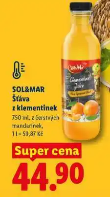 Lidl SOL&MAR ŠŤÁVA Z KLEMENTINEK nabídka