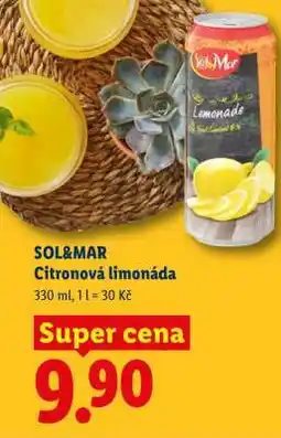 Lidl SOL&MAR CITRONOVÁ LIMONÁDA nabídka