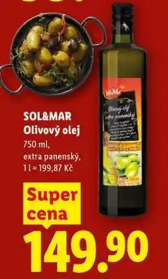 Lidl SOL&MAR OLIVOVÝ OLEJ nabídka
