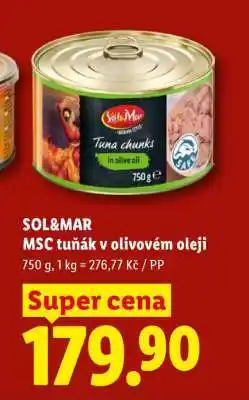 Lidl SOL&MAR MSC tuňák v olivovém oleji nabídka