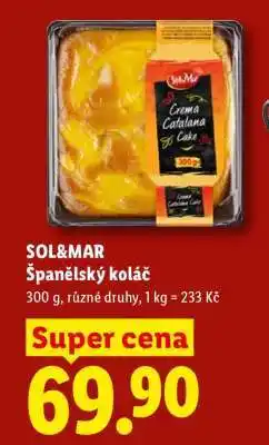 Lidl SOL&MAR Španělský koláč nabídka