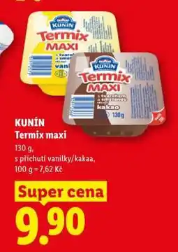 Lidl Kunín Termix MAXI nabídka