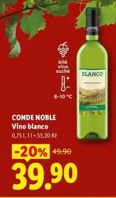 Lidl CONDE NOBLE Vino blanco nabídka