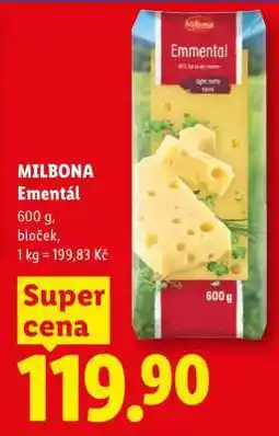 Lidl MILBONA EMENTÁL nabídka