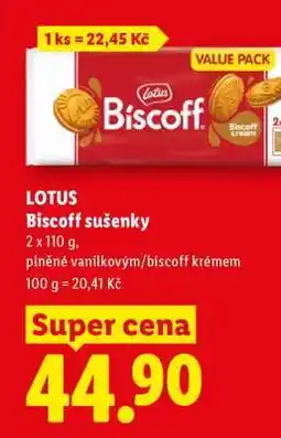 Lidl Lotus Biscoff sušenky nabídka