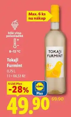 Lidl TOKAJI FURMINT nabídka