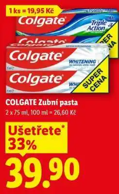 Lidl Colgate zubní pasta nabídka
