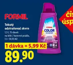 Lidl FORMIL Tekutý odstraňovač skvrn nabídka