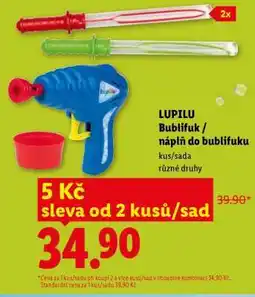 Lidl LUPILU Bublifuk / náplň do bublifuku nabídka