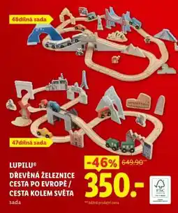 Lidl lupilu Dřevěná železnice Cesta po Evropě / Cesta kolem světa nabídka