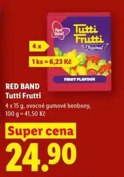 Lidl RED BAND TUTTI FRUTTI nabídka