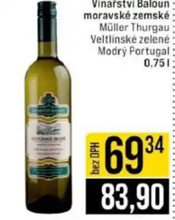 Jip Vinařství Baloun moravské zemské nabídka