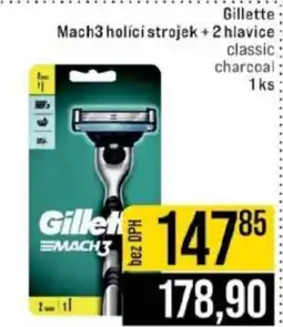 Jip Gillette Mach3 holící strojek + 2 hlavice nabídka
