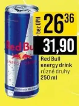 Jip Red Bull energy drink nabídka