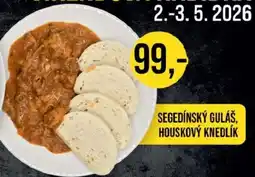 Jip Segedínský guláš, houskový knedlík nabídka
