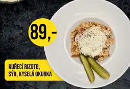 Jip Kuřecí rizoto, sýr, kyselá okurka nabídka