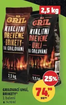 Penny Market Grilovací uhlí, brikety nabídka