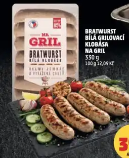 Penny Market Bratwurst bílá grilovací klobása na gril nabídka