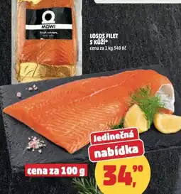 Penny Market Losos filet s kůží nabídka