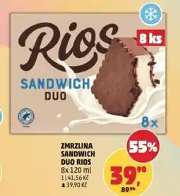 Penny Market Zmrzlina sandwich duo Rios nabídka