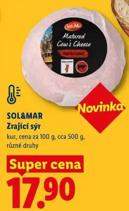 Lidl SOL&MAR Zrající sýr, cena za nabídka