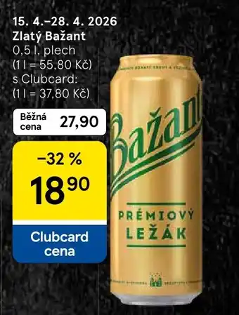 Tesco Zlatý Bažant nabídka