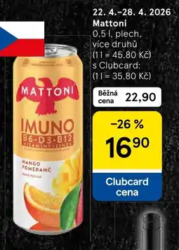 Tesco Mattoni nabídka