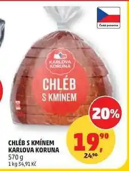 Penny Market CHLÉB S KMÍNEM KARLOVA KORUNA nabídka