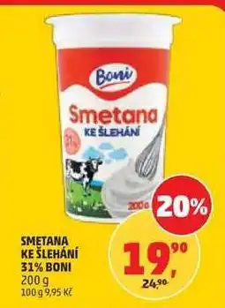 Penny Market SMETANA KE ŠLEHÁNÍ 31% BONI nabídka