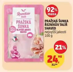 Penny Market PRAŽSKÁ ŠUNKA ŘEZNÍKŮV TALÍŘ SHAVED nabídka