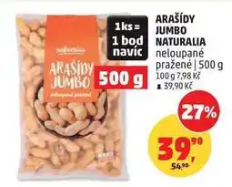 Penny Market ARAŠÍDY JUMBO NATURALIA nabídka