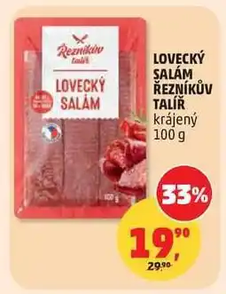 Penny Market LOVECKÝ SALÁM ŘEZNÍKŮV TALÍŘ krájený 100 g nabídka