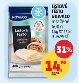 Penny Market LISTOVÉ TĚSTO NOWACO nabídka