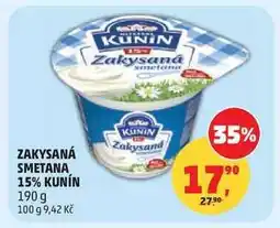 Penny Market ZAKYSANÁ SMETANA 15% KUNÍN nabídka
