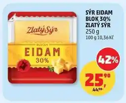 Penny Market Sýr Eidam Blok 30% Zlatý Sýr nabídka